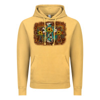 Vintage Mustard cross backgraund Vintage Hoodie - JahusDesignShop