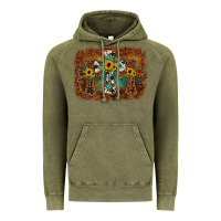 Vintage Olive cross backgraund Vintage Hoodie - JahusDesignShop