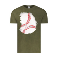 Vintage Olive baseball patch Vintage Tee - AdoDesignShop