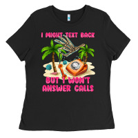 Black i might text back Ladies Tee - texasbilliewilder