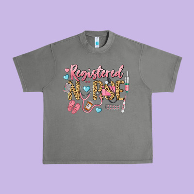 Registered Nurse Urban Heavy Tee Designed By Lillyallendesigns