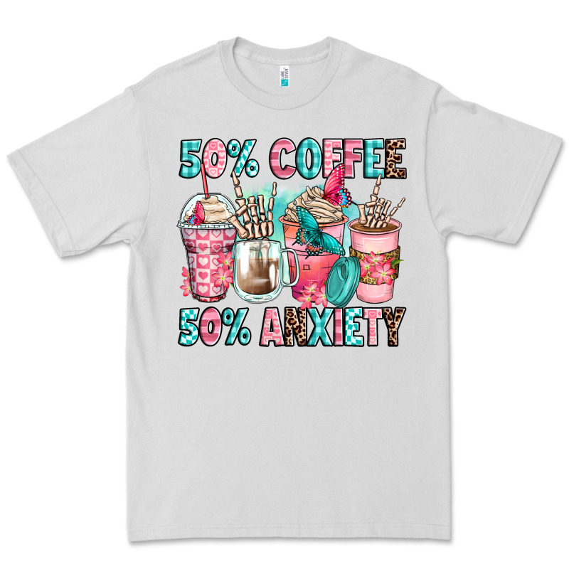 50 Coffee 50 Anxiety Coffee Cups Premium Tee by Zillion Design Studio | Teevron