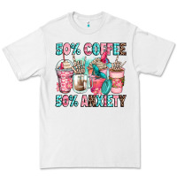 White 50 coffee 50 anxiety coffee cups Premium Tee - Zillion Design Studio