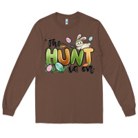 Chestnut the hunt is on Long Sleeve Tee - MaliasSmallBusiness