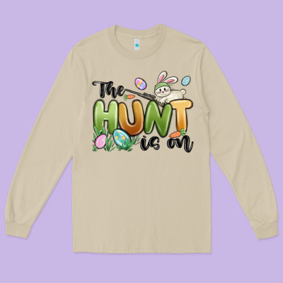 The Hunt Is On Long Sleeve Tee Designed By Maliassmallbusiness