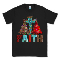 Black cross and christmas trees Classic Tee - AdoDesignShop