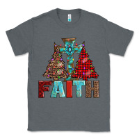 Charcoal Heather cross and christmas trees Classic Tee - AdoDesignShop