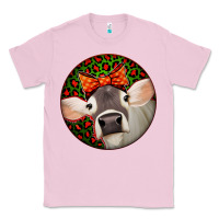 Bubblegum Pink Christmas Cow, Classic Tee - Jasminsmagicworld