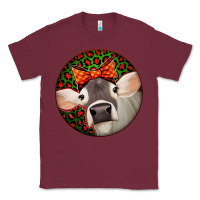 Burgundy Christmas Cow, Classic Tee - Jasminsmagicworld