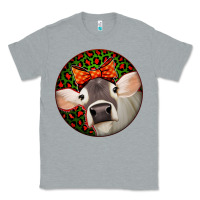 Heather Grey Christmas Cow, Classic Tee - Jasminsmagicworld