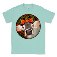 Seafoam Christmas Cow, Classic Tee - Jasminsmagicworld