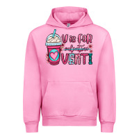 Fuchsia Pink v is for valentine venti coffee cup Urban Hoodie - OliviaCreatesArt