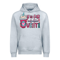 Heather Grey v is for valentine venti coffee cup Urban Hoodie - OliviaCreatesArt