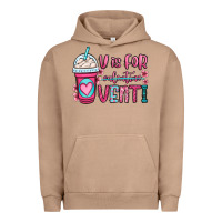 Pigment Burro v is for valentine venti coffee cup Urban Hoodie - OliviaCreatesArt