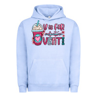 Pigment Grape Ice v is for valentine venti coffee cup Urban Hoodie - OliviaCreatesArt