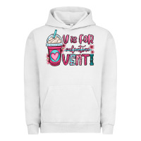 Pigment Lunar Rock v is for valentine venti coffee cup Urban Hoodie - OliviaCreatesArt