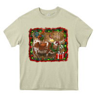 Mossy christmas farm animals Heavy Core Tee - RanaPortraitStore