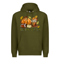 Army Green Tis The Season Fall Premium Hoodie - texasbilliewilder