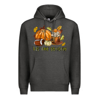 Charcoal Heather Tis The Season Fall Premium Hoodie - texasbilliewilder