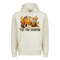 Oatmeal Heather Tis The Season Fall Premium Hoodie - texasbilliewilder