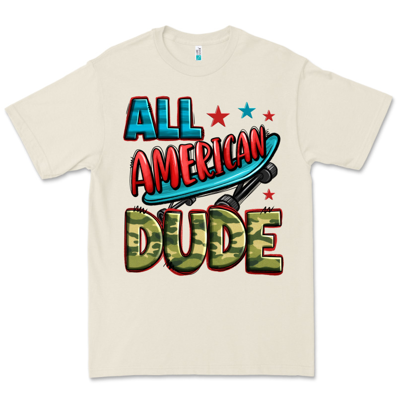All American Dude Premium Tee by Zillion Design Studio | Teevron