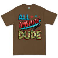 Cacao all american dude Premium Tee - Zillion Design Studio