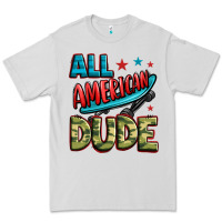 Dove Grey all american dude Premium Tee - Zillion Design Studio