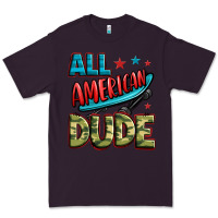 Plum all american dude Premium Tee - Zillion Design Studio