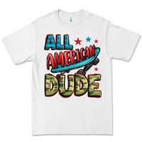 White all american dude Premium Tee - Zillion Design Studio
