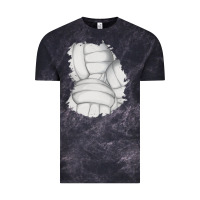 Cloud Black 2 volleyball patch Vintage Tee - AdoDesignShop