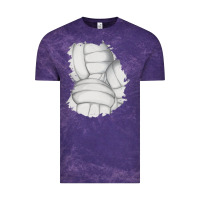 Cloud Purple 2 volleyball patch Vintage Tee - AdoDesignShop