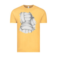 Vintage Mustard 2 volleyball patch Vintage Tee - AdoDesignShop