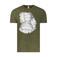 Vintage Olive 2 volleyball patch Vintage Tee - AdoDesignShop