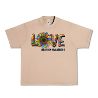 Burro love sunflower autism awareness Urban Heavy Tee - BarkalooDesign