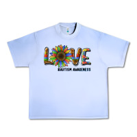 Grape Ice love sunflower autism awareness Urban Heavy Tee - BarkalooDesign