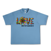Love Sunflower Autism Awareness Urban Heavy Tee | Teevron