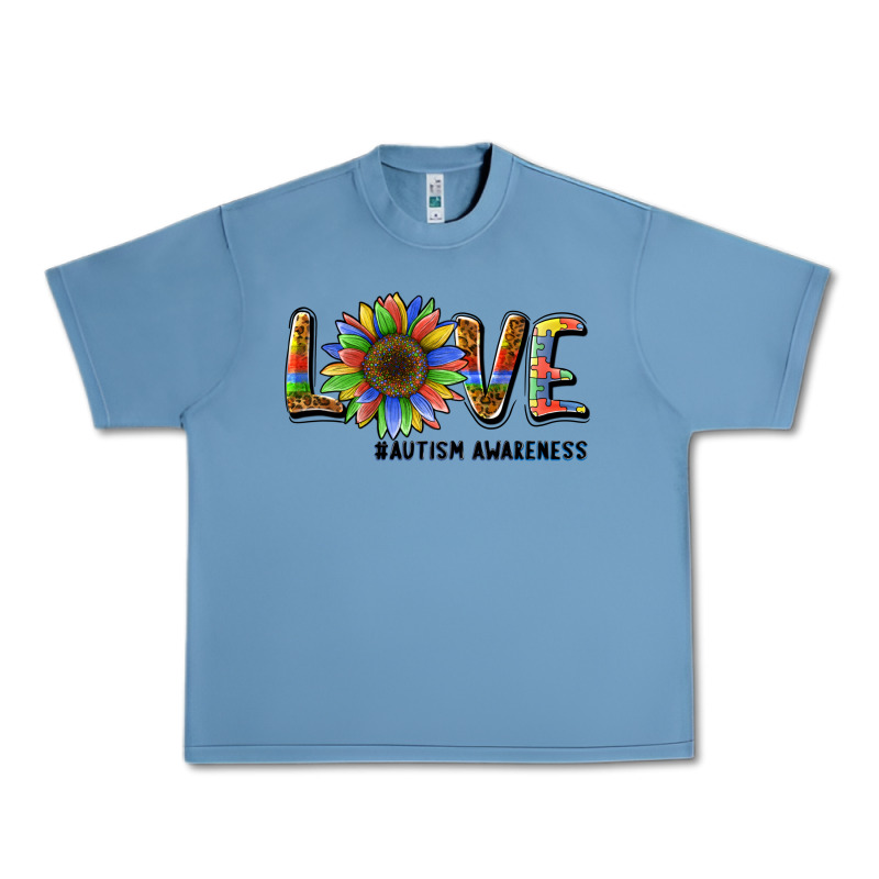Love Sunflower Autism Awareness Urban Heavy Tee by BarkalooDesign | Teevron
