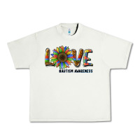 Pistachio love sunflower autism awareness Urban Heavy Tee - BarkalooDesign