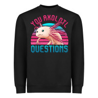 Black you axolotl questions 80's retro sunset Heavyweight Sweatshirt - Jasminsmagicworld