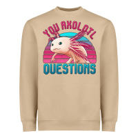 Mushroom you axolotl questions 80's retro sunset Heavyweight Sweatshirt - Jasminsmagicworld