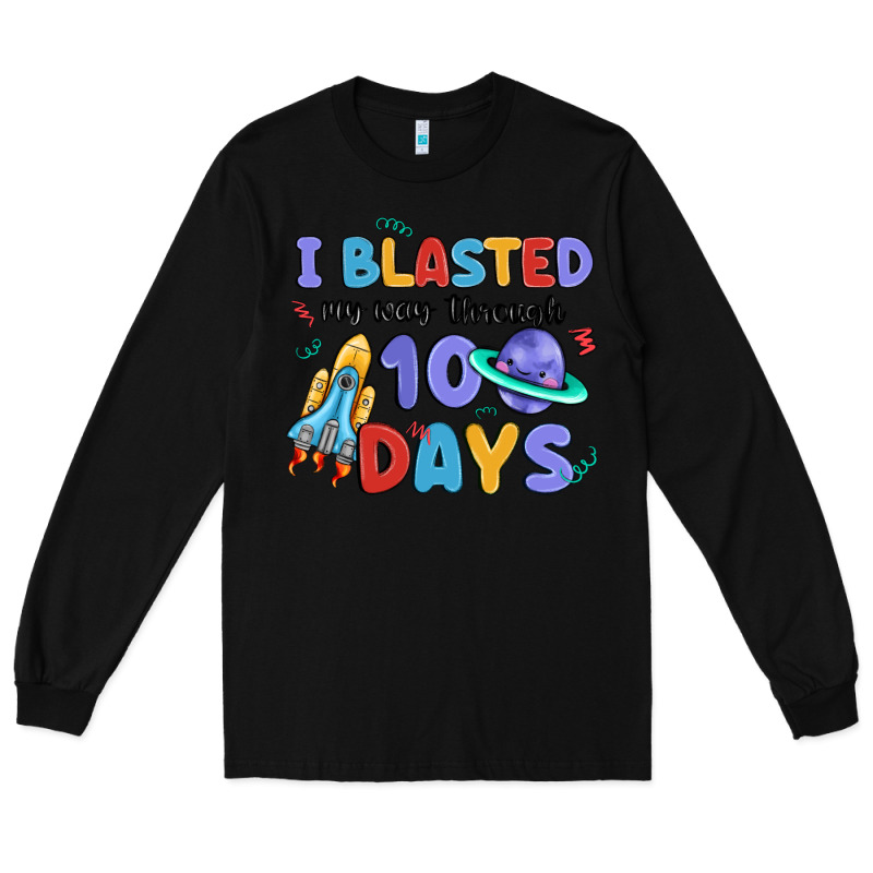 I Blasted My Way Through 100 Days Long Sleeve Tee by MaliasSmallBusiness | Teevron