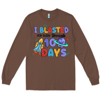 Chestnut i blasted my way through 100 days Long Sleeve Tee - MaliasSmallBusiness