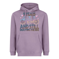 Lavender 9 Years And Still Enjoying The Ride Heavyweight Hoodie - Bettercallsaul