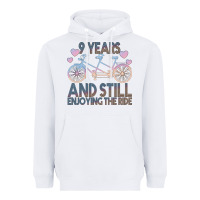 White 9 Years And Still Enjoying The Ride Heavyweight Hoodie - Bettercallsaul
