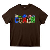 Chocolate Brown coach Heavy Core Tee - Zillion Design Studio