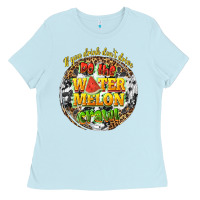 Baby Blue if you drink dont drive do the watermelon crawl Ladies Tee - texasbilliewilder