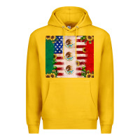 Lemon American flag mexico flag sunflower cactus Premium Hoodie - JahusDesignShop