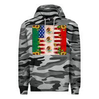 Slate Camo American flag mexico flag sunflower cactus Premium Hoodie - JahusDesignShop