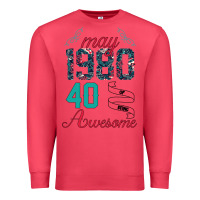 Cardinal Made In May 1980 40 Years Of Being Awesome Premium Sweatshirt - Bettercallsaul