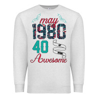 Oatmeal Heather Made In May 1980 40 Years Of Being Awesome Premium Sweatshirt - Bettercallsaul